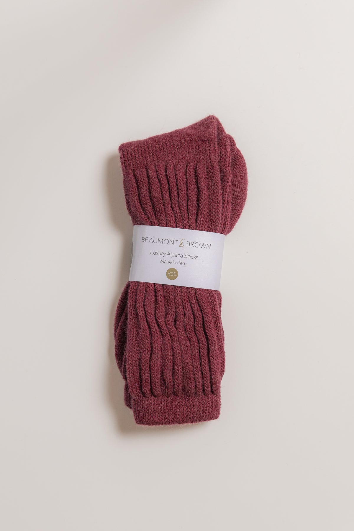Alpaca Bed Socks- Framboise
