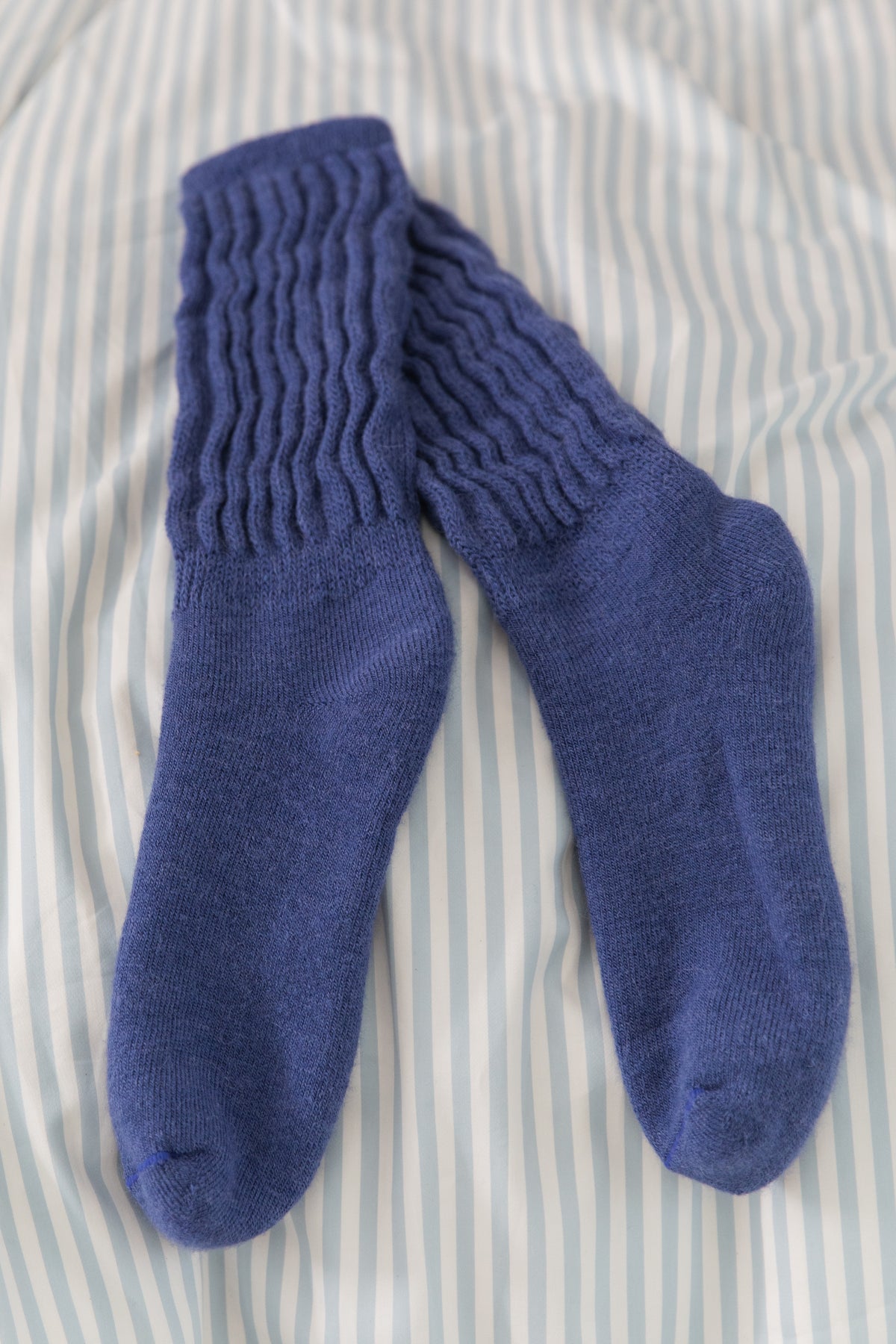 Alpaca Bed Socks- Woad
