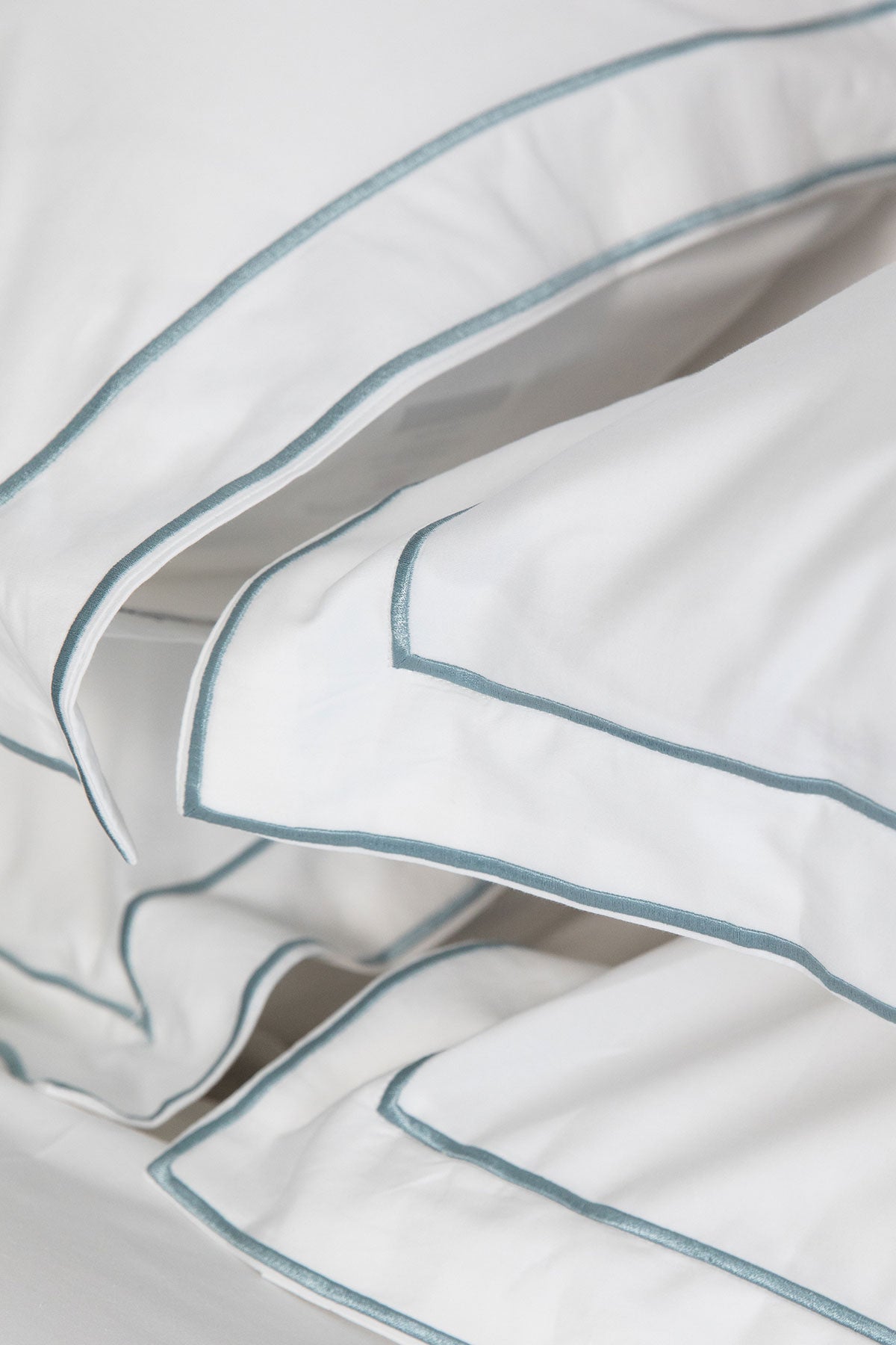 Mist Blue Frame 400TC Bedding by Beaumont & Brown