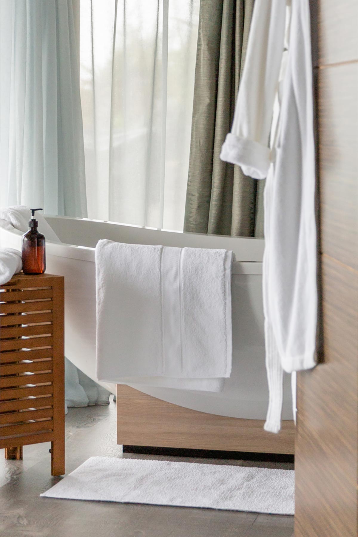 Pure White Bath Mat by Beaumont & Brown