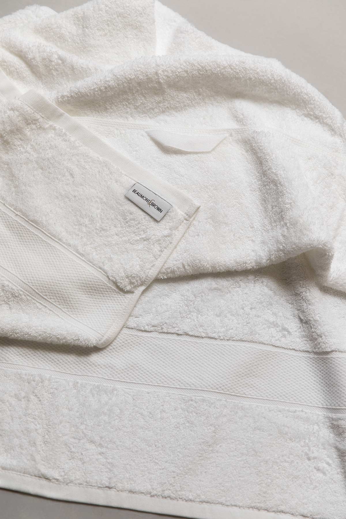 Pure White 650gsm Towels by Beaumont & Brown