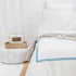 Blue Two Row Cord 400TC Duvet Cover