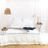 Blue 2 Row cord 400TC Bedding Set