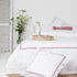 Red 2 Row Cord 400TC Duvet Cover