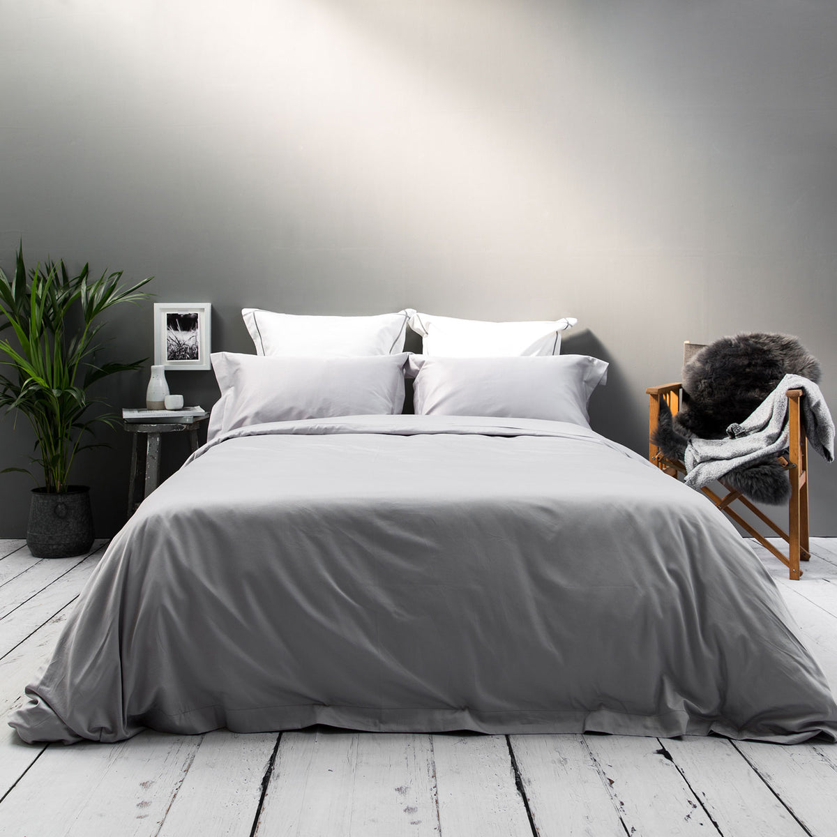 Silver 400TC Bedding Set