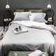 Silver Grey Cross Border Duvet Cover from Beaumont & Brown
