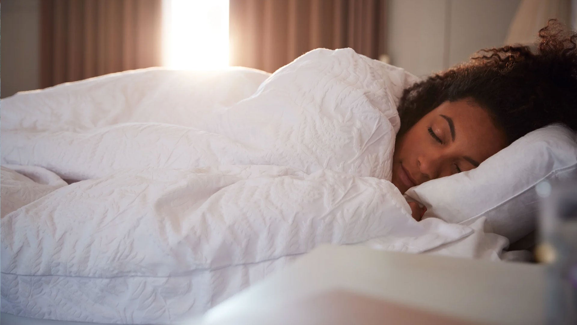 Luxury Bed Linen - Woman Asleep