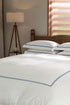 Blue Two Row Cord 400TC Duvet Cover