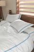 Blue 2 Row Cord 400TC Pillowcases
