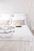 Silver 2 Row Cord 400TC Duvet Cover
