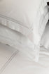 White 2 Row Cord 400TC Pillowcases