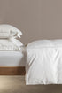 White 2 Row Cord 400TC Bedding Set