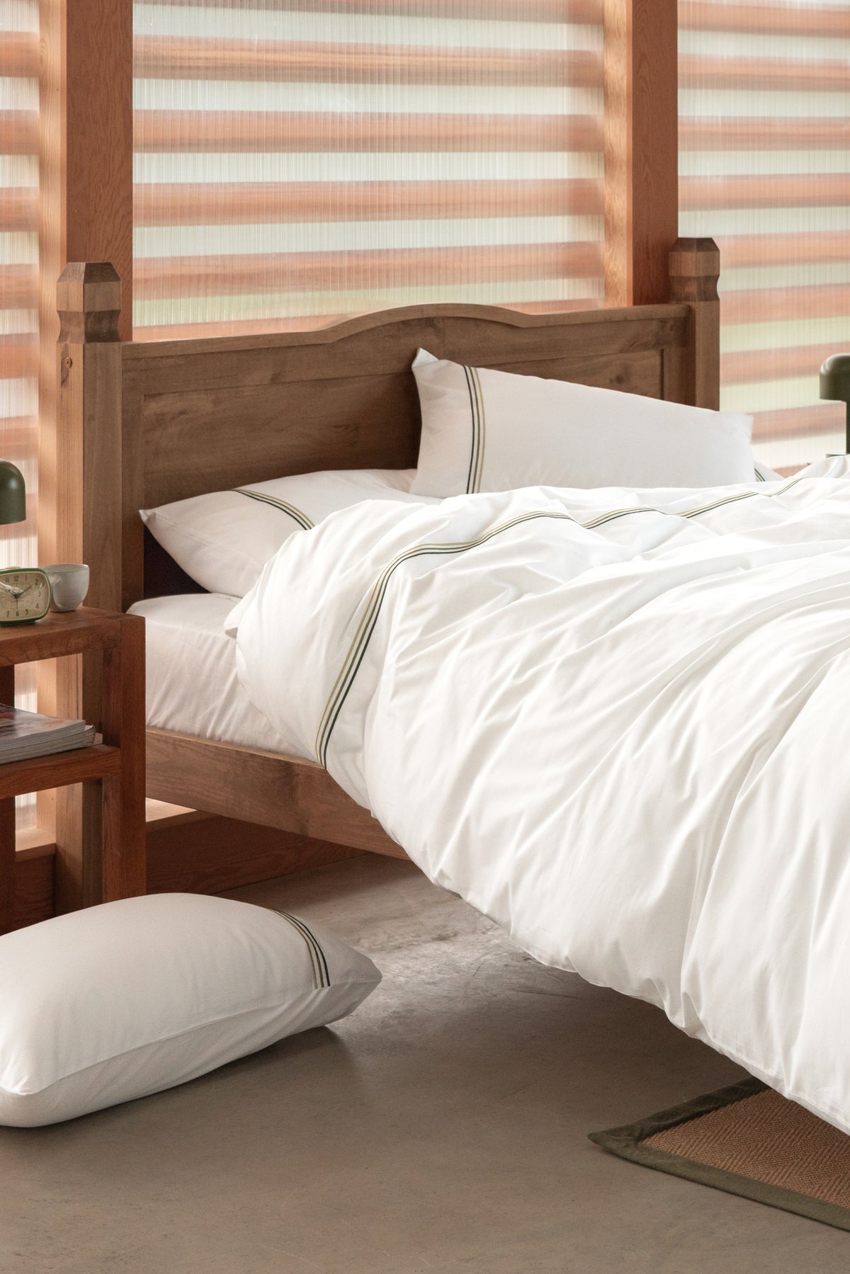 Forest Green 3 Cord 400TC Duvet Cover