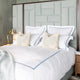 Blue 2 Row Cord Bedding Set from Beaumont & Brown
