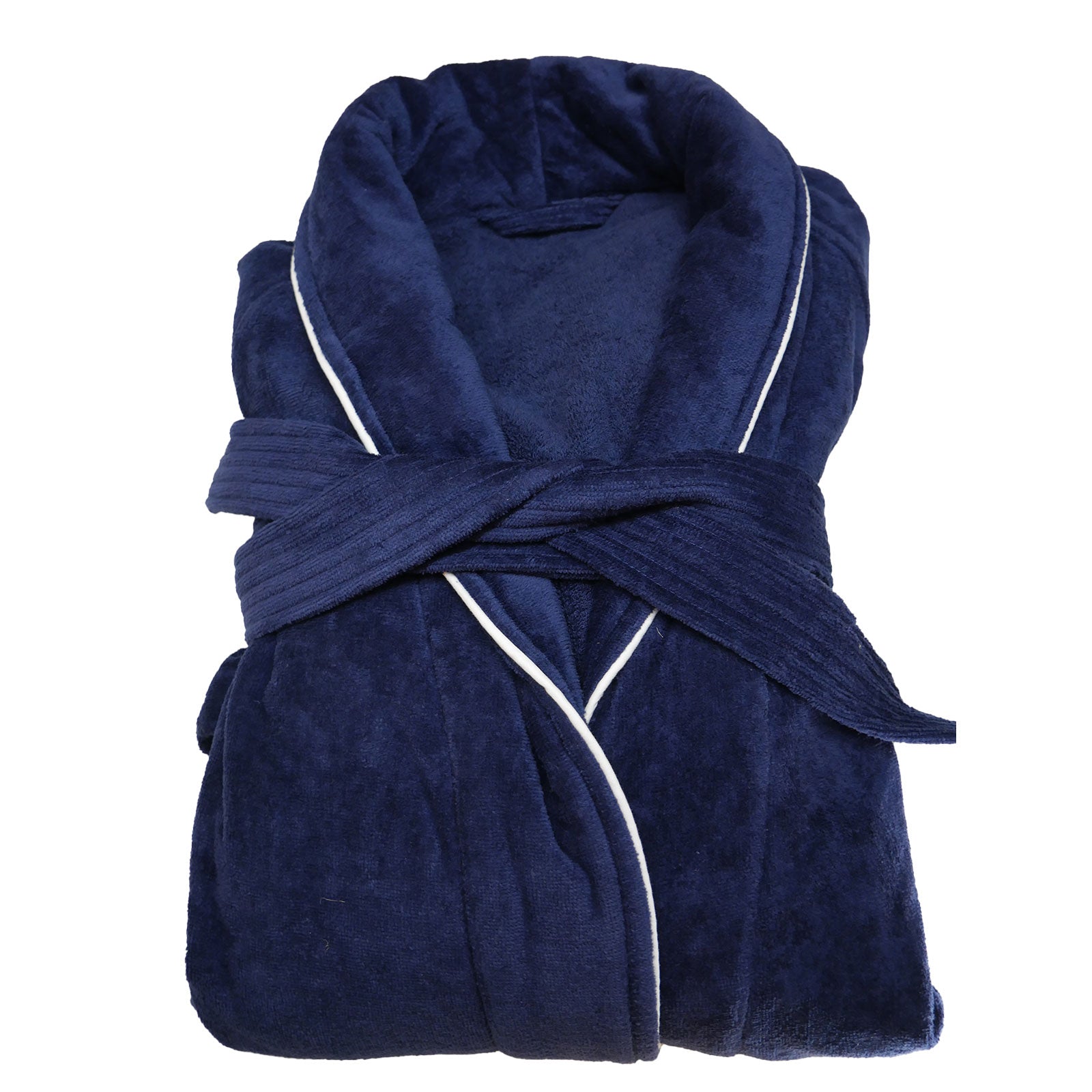 Blue Hooded Bath Robe | Beaumont & Brown Blue Hooded Bath Robe | Beaumont & Brown