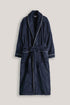 Blue Collared Bath Robe