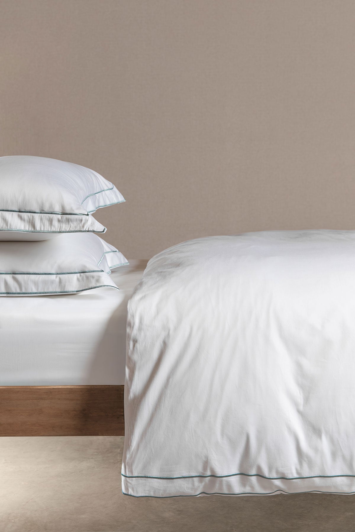 Mist Blue Frame 400TC Bedding by Beaumont & Brown