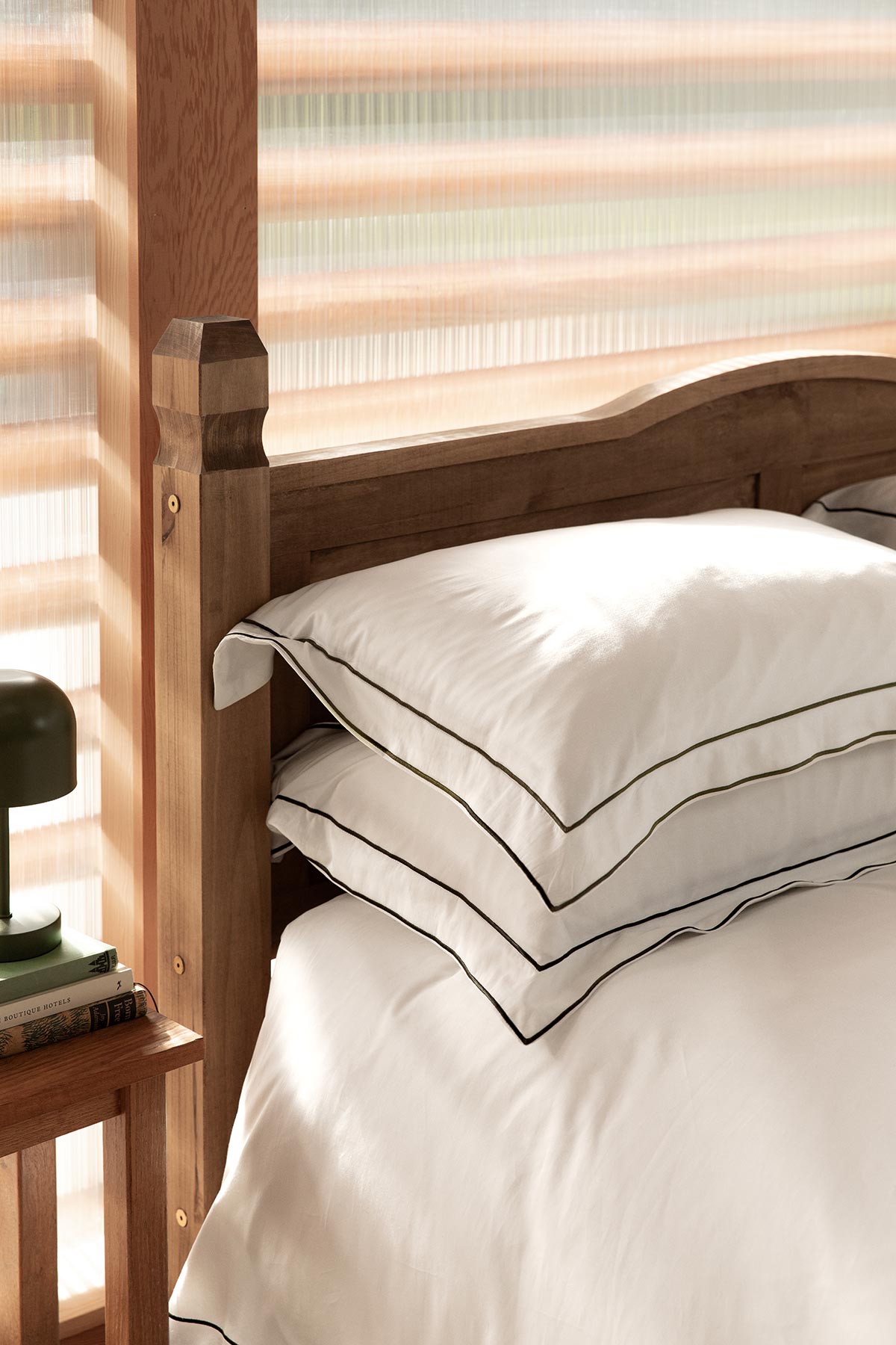 Woodland Green Framed Edged Bedding by Beaumont & Brown
