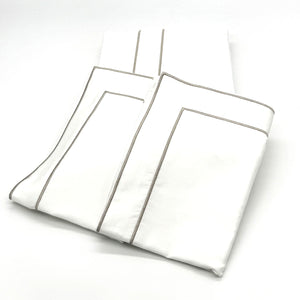 Antique Silver Framed Pillowcases by Beaumont & Brown