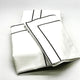 Forest Green Framed Edged Pillowcases by Beaumont & Brown