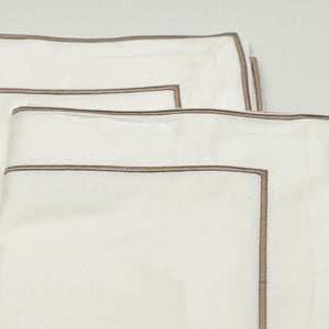 Dusty Pink Framed Pillowcases by Beaumont & Brown
