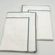 Light Blue Framed Edged Pillowcases by Beaumont & Brown