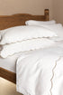 Cashmere Stone Scallop Edged Pillowcases