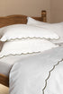Woodland Green Scallop Edged Pillowcases