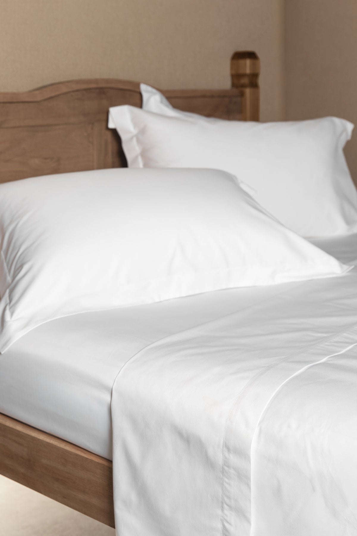 White Flat Sheets by Beaumont & Brown