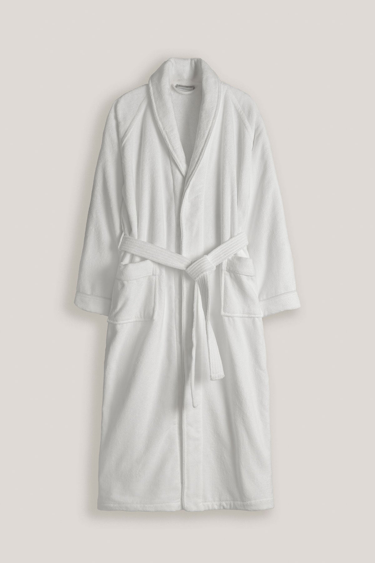 White Collared Bath Robe by Beaumont & Brown