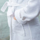 White Hooded Bath Robe from Beaumont & Brown