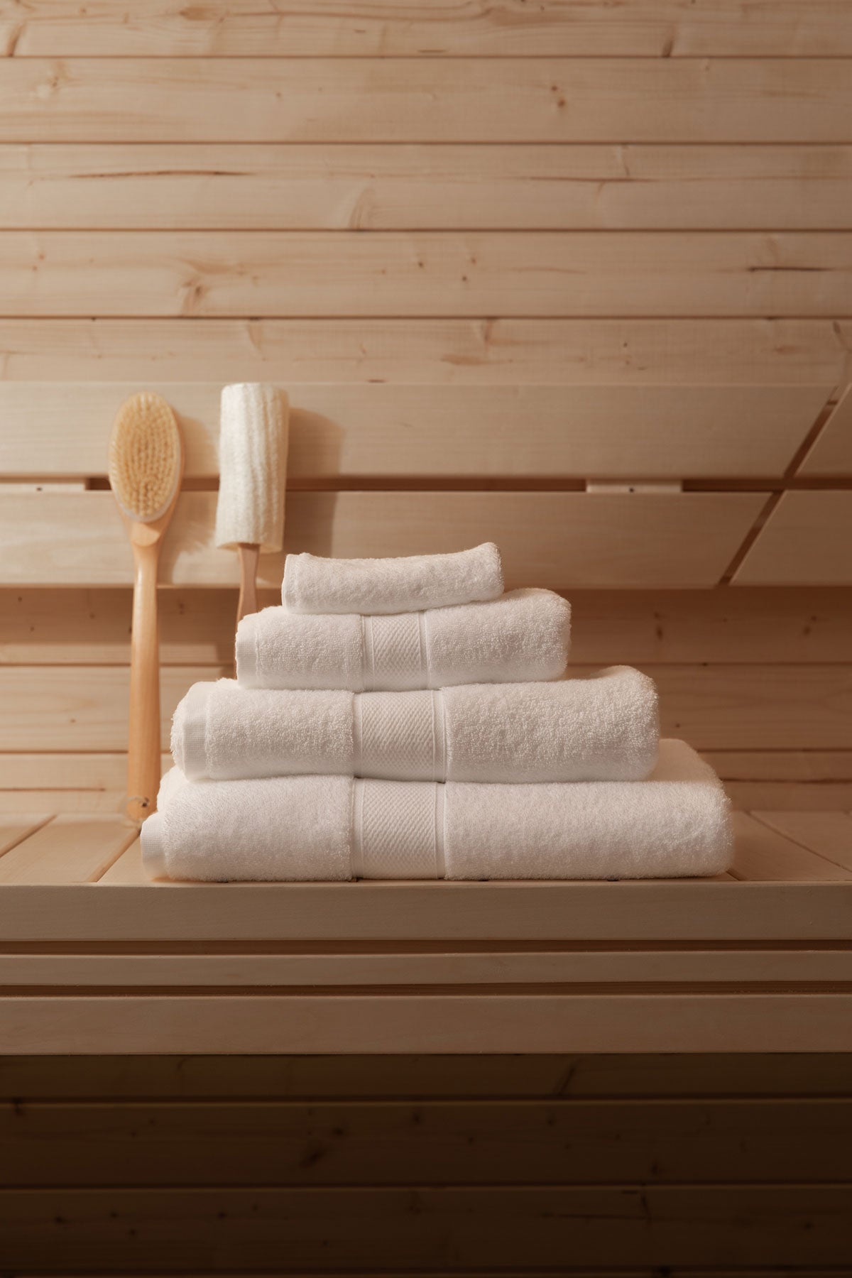 Pure White 650gsm Towels by Beaumont & Brown