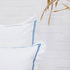 Blue 2 Row Cord 400TC Pillowcases