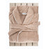 Latte Collared Bath Robe