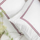 Red 2 Row Cord Pillowcases from Beaumont & Brown