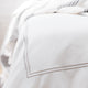 Silver 2 Row Cord Duvet Cover from Beaumont & Brown