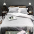 Double Sided Silver/White Corded 400TC Duvet Cover