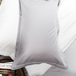Double Sided Silver White Corded 400TC Pillowcases