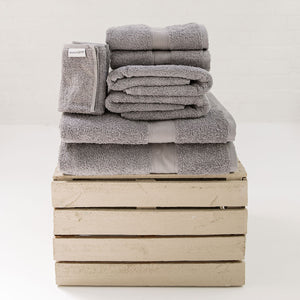 Silver 650gsm Towels by Beaumont & Brown