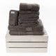 Slate coloured face cloths from Beaumont & Brown