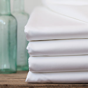 White Flat Sheets from Beaumont & Brown